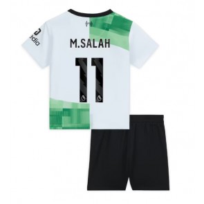 Liverpool Mohamed Salah #11 kläder Barn 2023-24 Bortatröja Kortärmad (+ korta byxor)